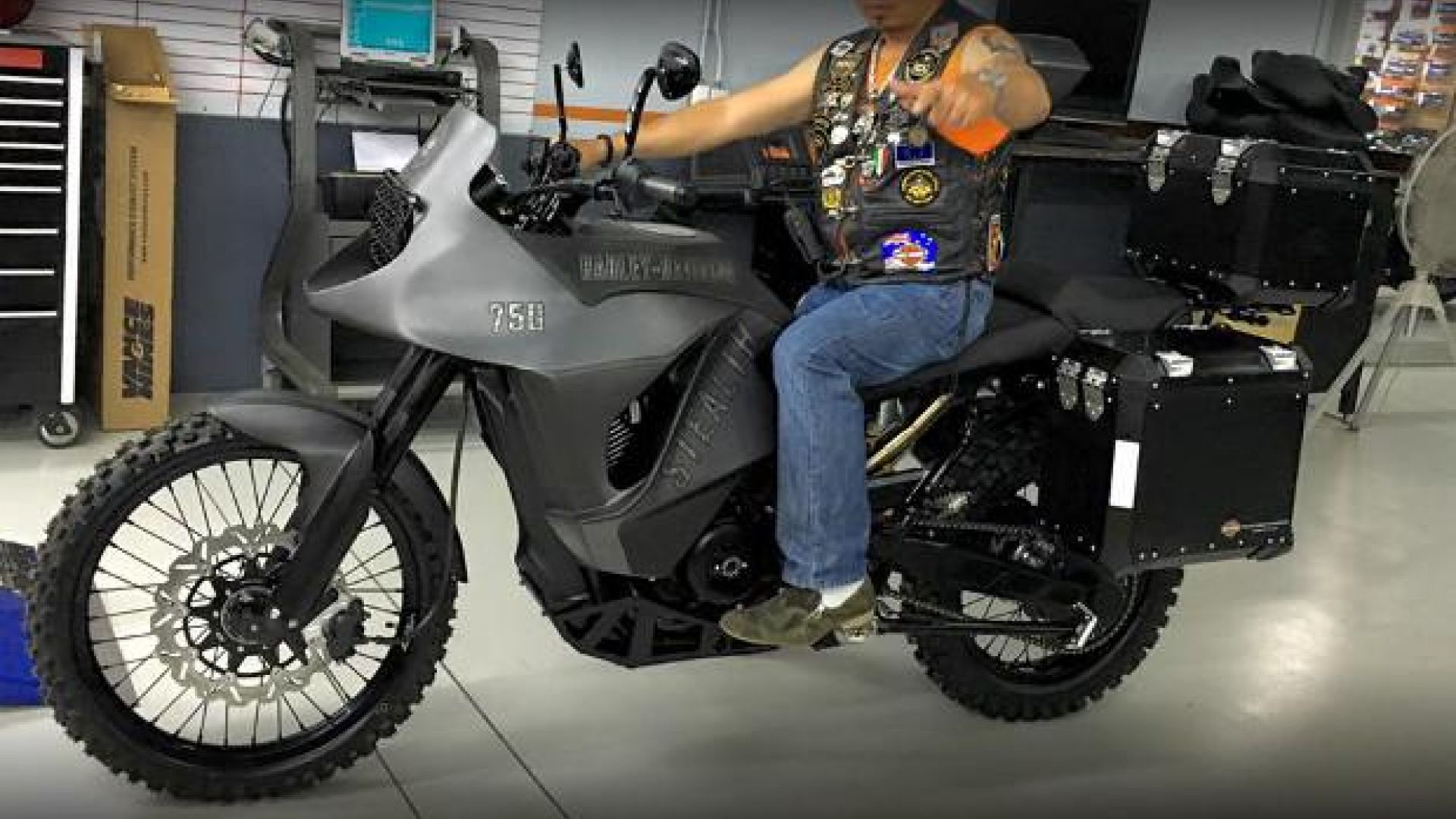 Moto - News, Harley-Davidson Stealth 750: la prima adventurer di