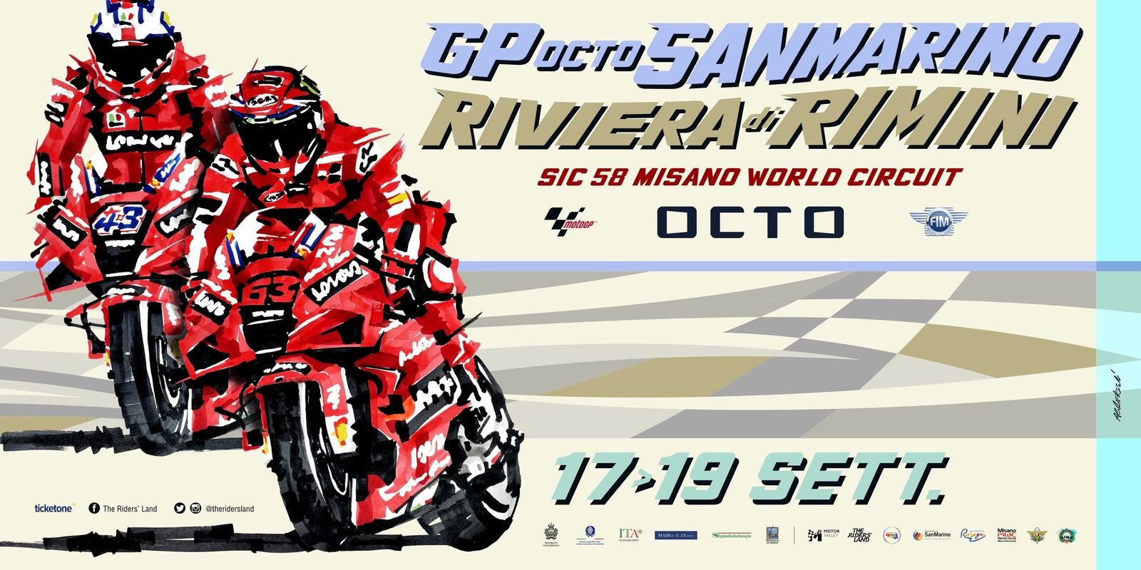 MotoGP, Misano wants to open its gates to 23,000 spectators here is the poster GPone
