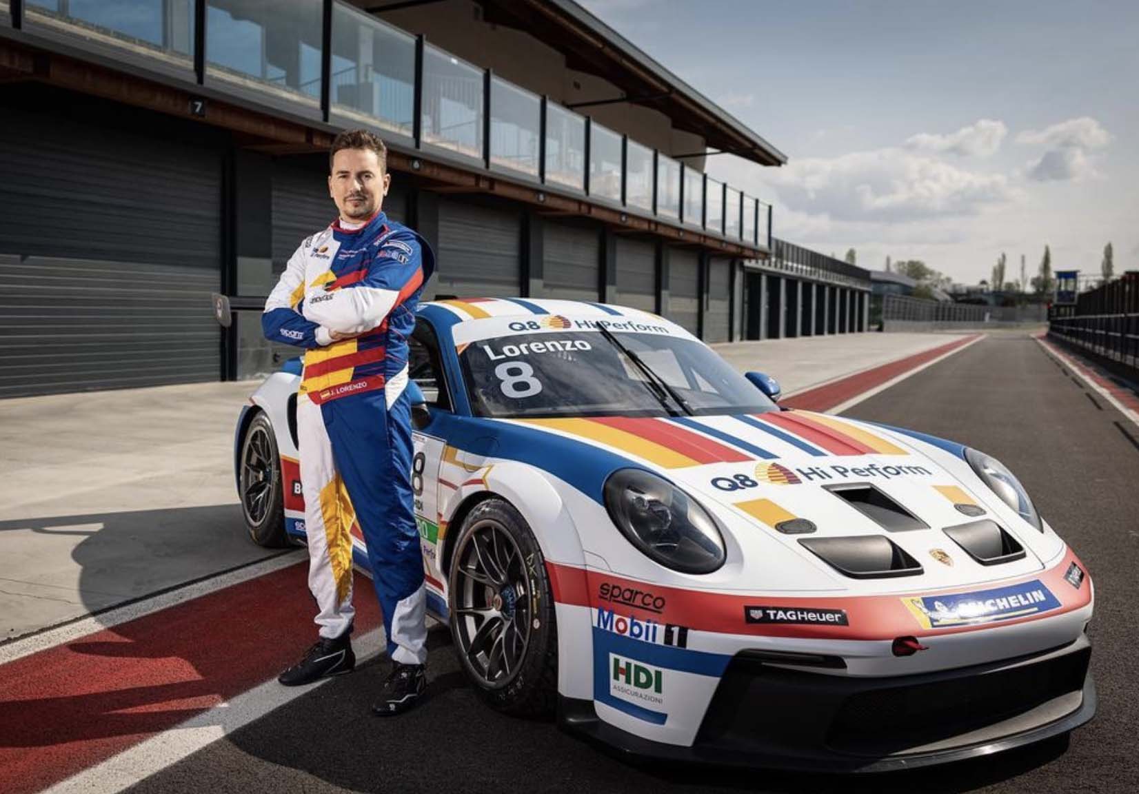 Auto - News, Also Lorenzo on four wheels: at the debut in the Porsche  Carrera Cup Italia 