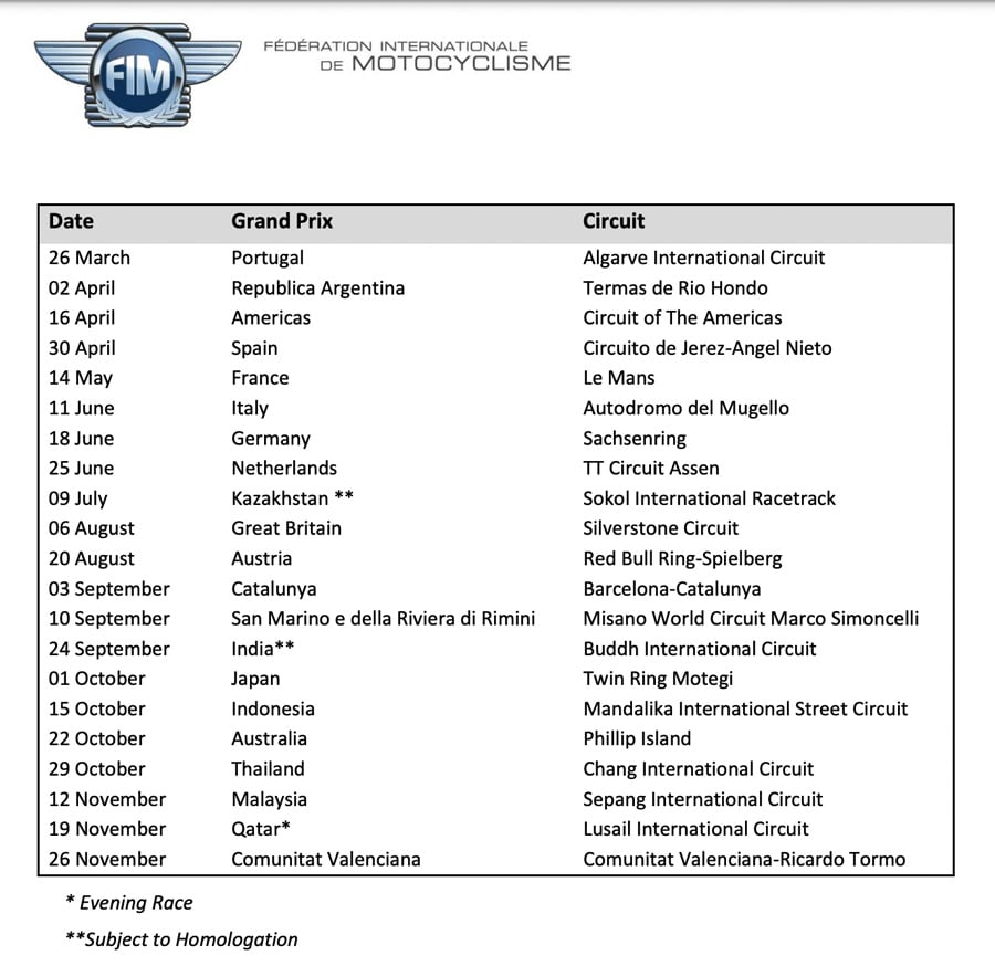 Calendario Motogp 2023 Actualizado  IMAGESEE