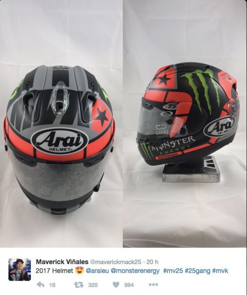 Maverick viñales top casco