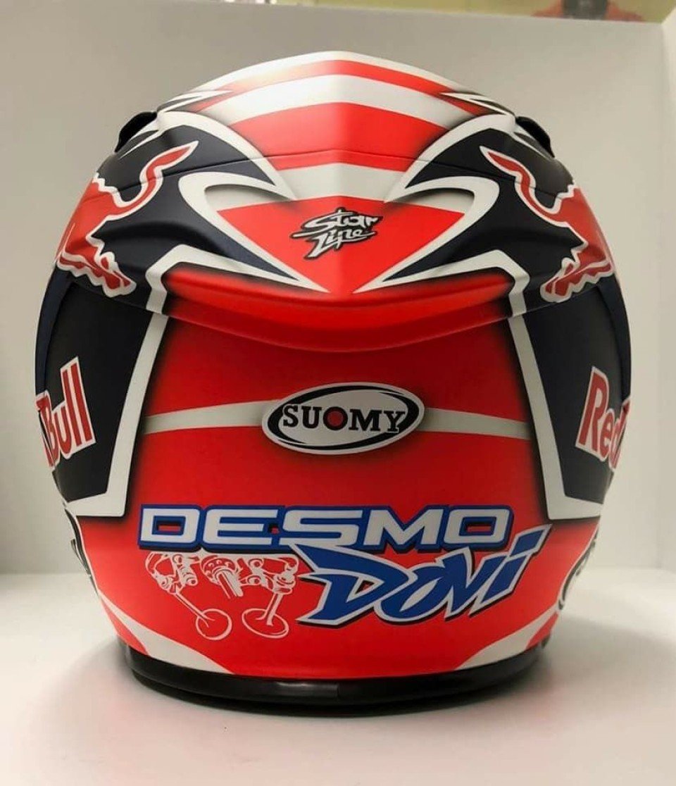 MotoGP Two black horses on Dovizioso s helmet GPone