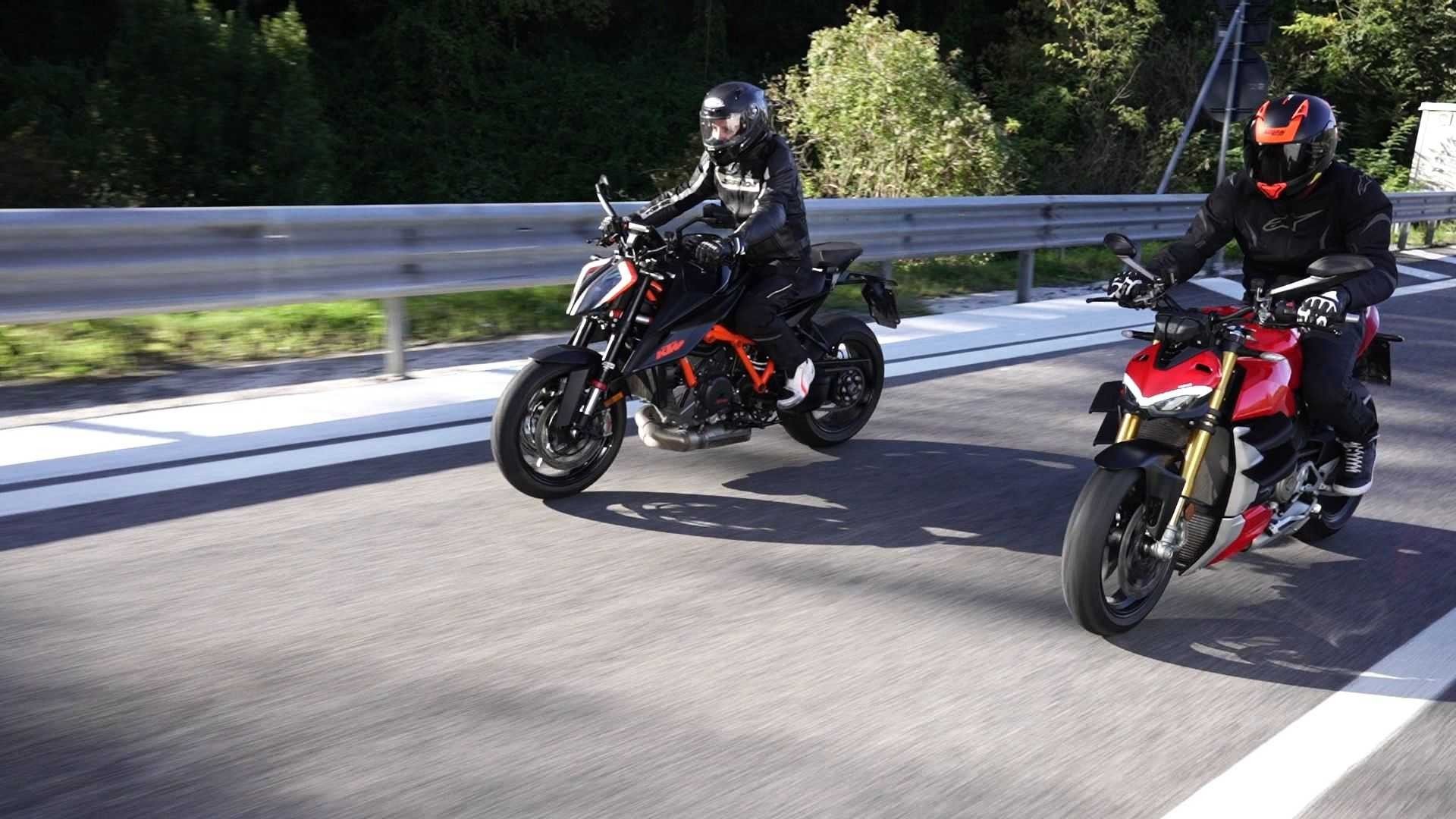 Ducati streetfighter v4 vs ktm super duke outlet r