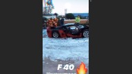 Auto - News: Max Biaggi e la Ferrari F40 in fiamme: è andato perduto un gioiello